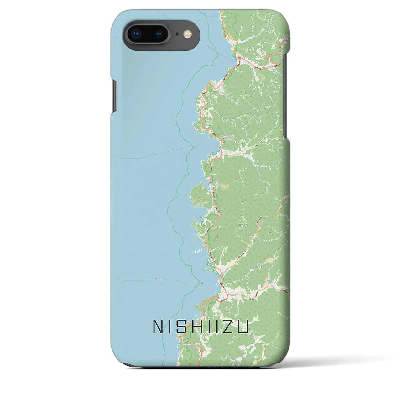 【西伊豆2(静岡県)】地図柄iPhoneケース(バックカバータイプ)