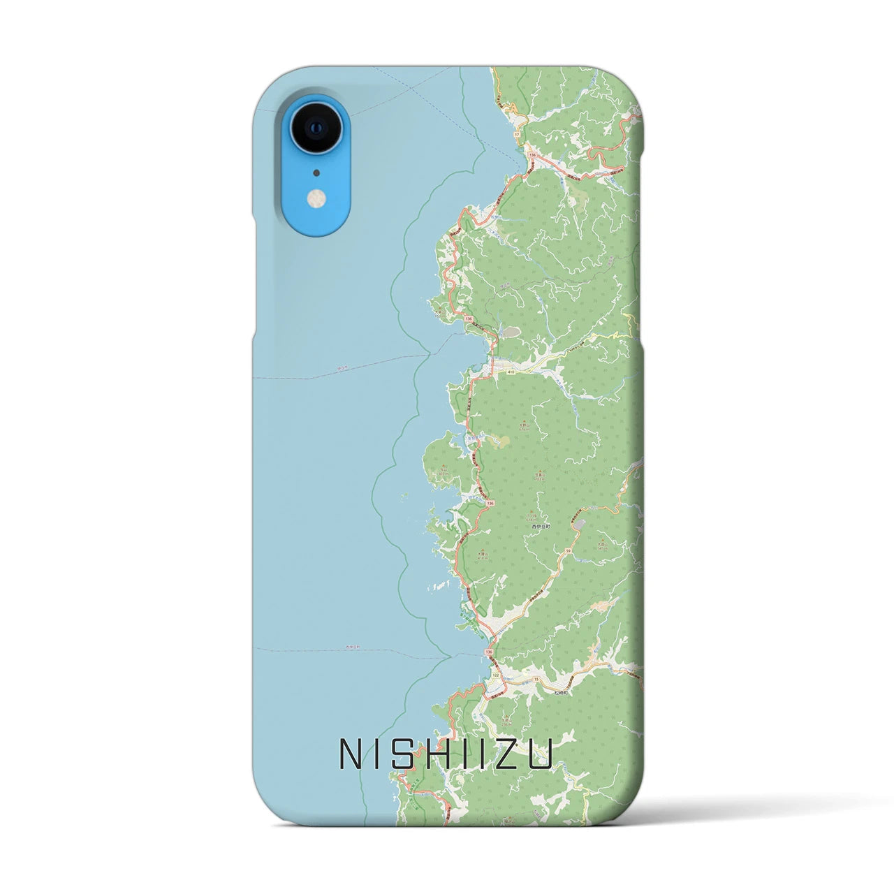 【西伊豆2(静岡県)】地図柄iPhoneケース(バックカバータイプ)