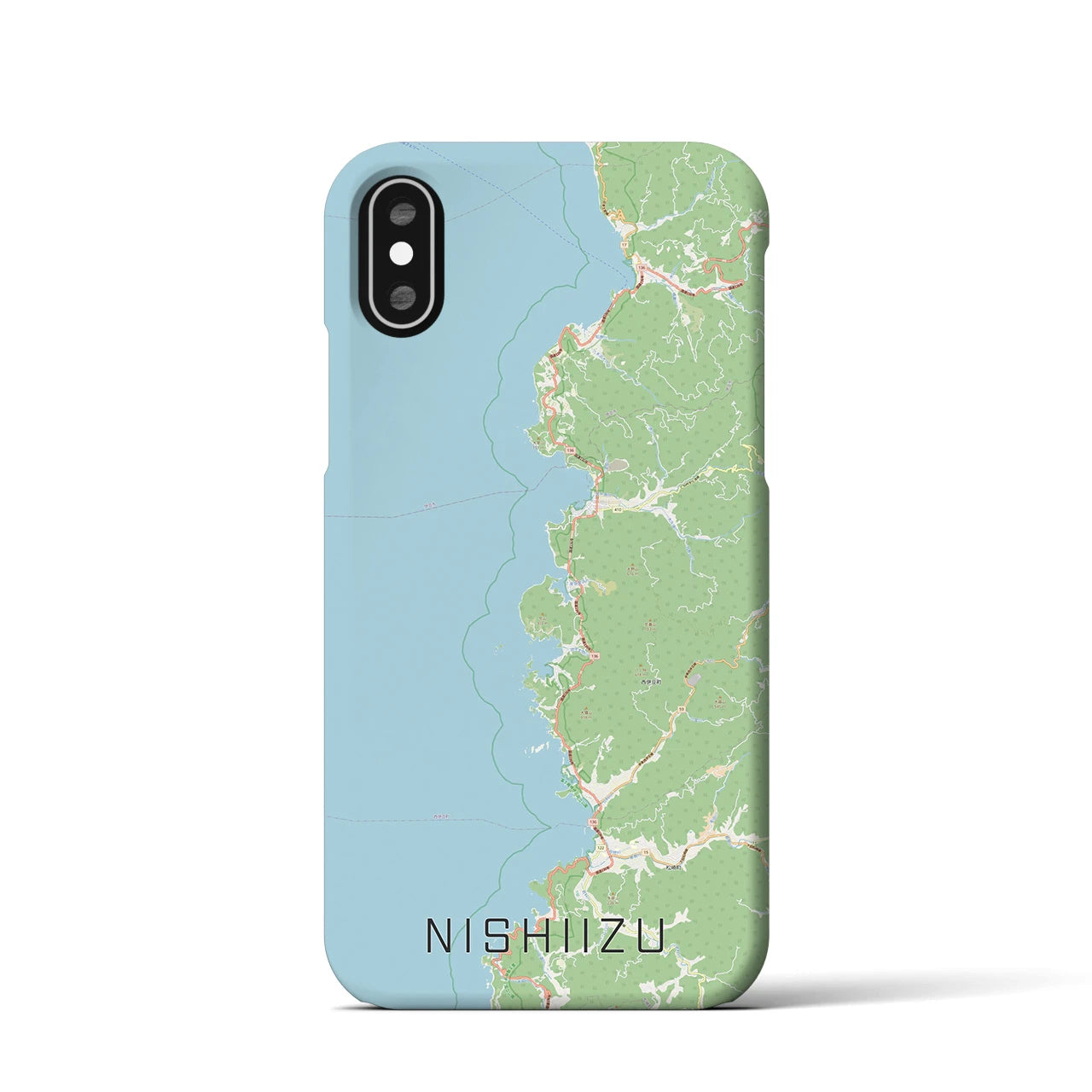 【西伊豆2(静岡県)】地図柄iPhoneケース(バックカバータイプ)