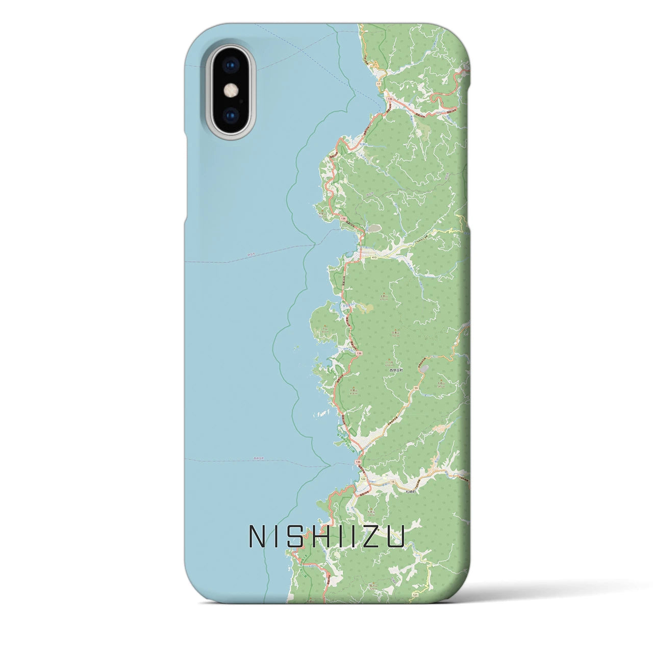 【西伊豆2(静岡県)】地図柄iPhoneケース(バックカバータイプ)