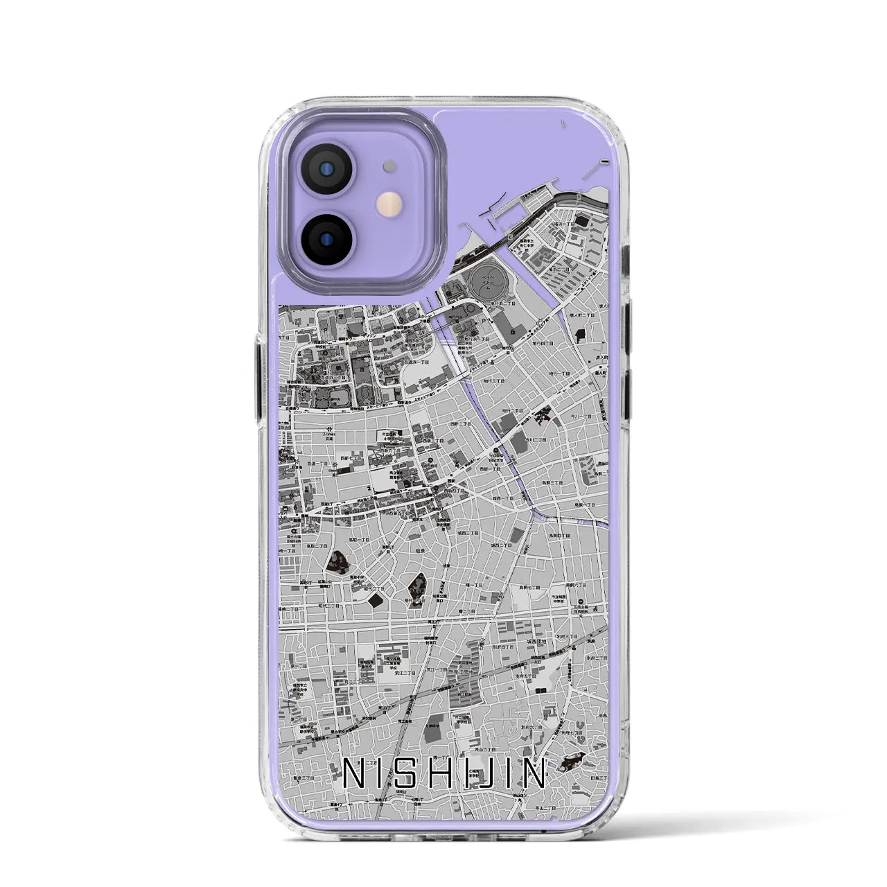 【西新(福岡県)】地図柄iPhoneケース(MagSafeタイプ)