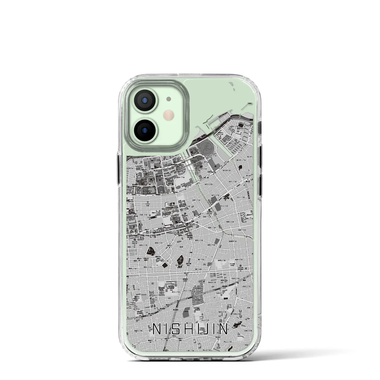 【西新(福岡県)】地図柄iPhoneケース(MagSafeタイプ)