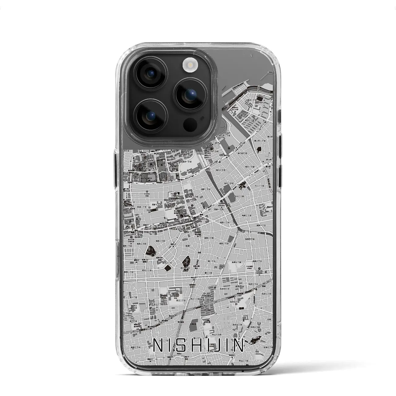 【西新(福岡県)】地図柄iPhoneケース(MagSafeタイプ)