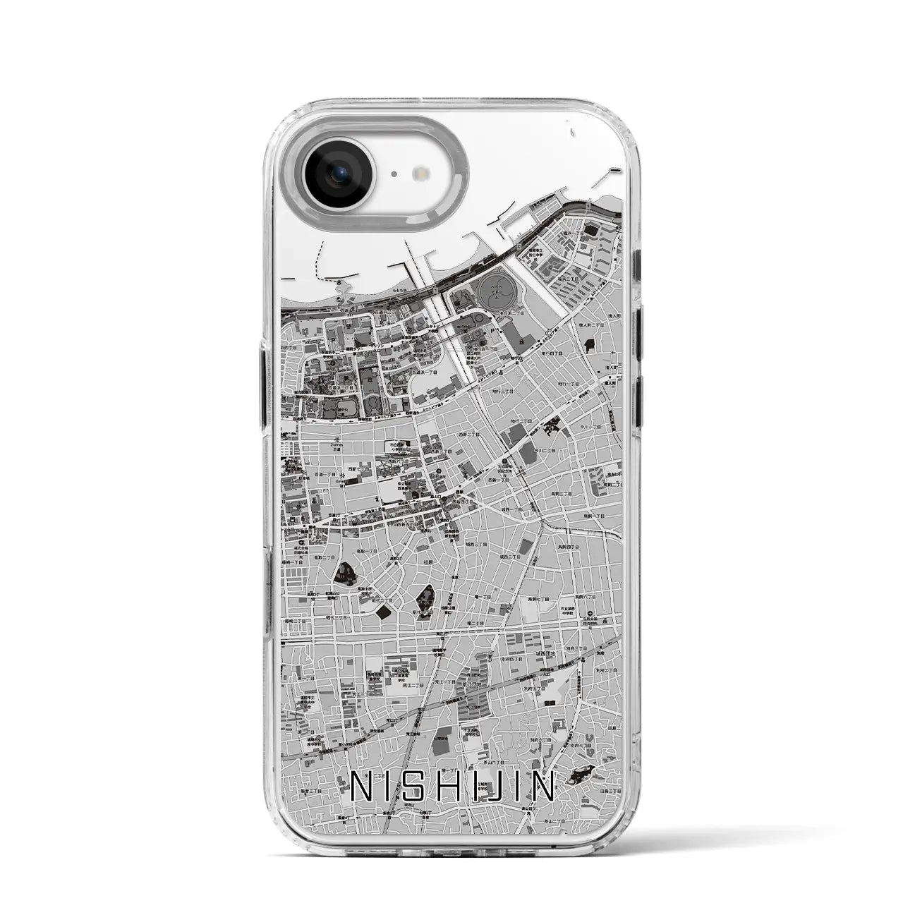【西新(福岡県)】地図柄iPhoneケース(MagSafeタイプ)