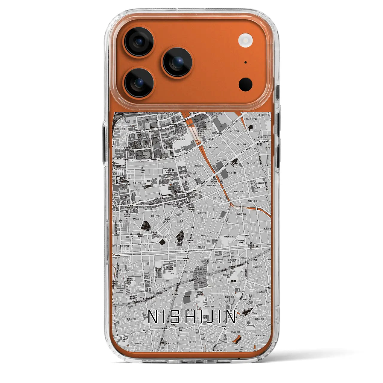 【西新(福岡県)】地図柄iPhoneケース(MagSafeタイプ)