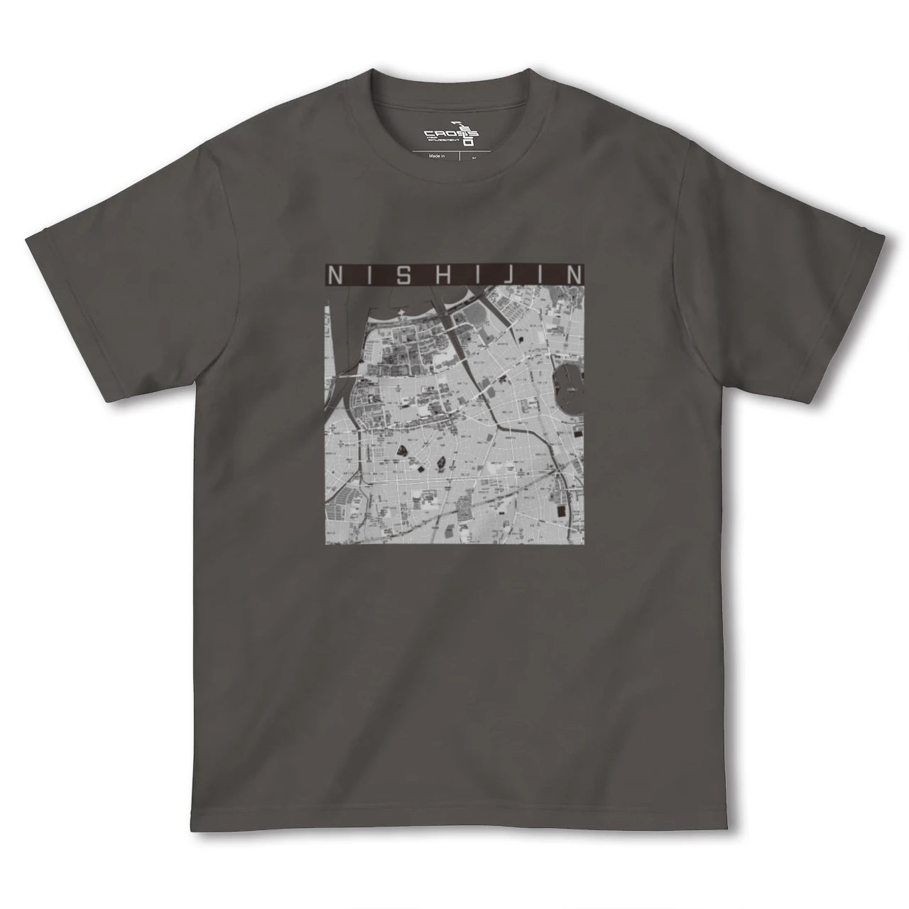【西新(福岡県)】地図柄ヘビーウェイトTシャツ