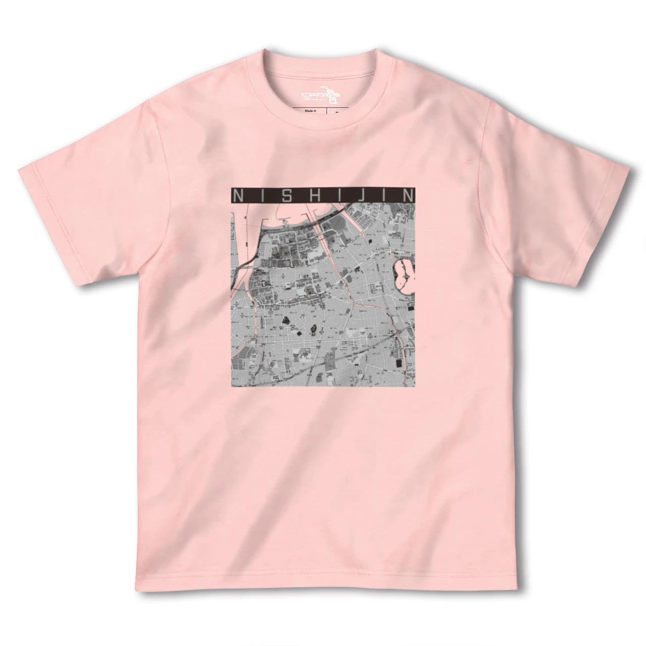 【西新(福岡県)】地図柄ヘビーウェイトTシャツ