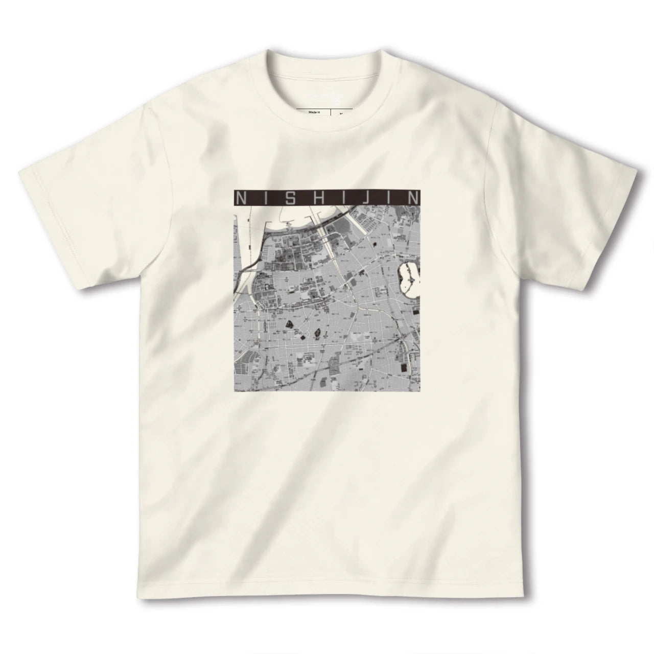 【西新(福岡県)】地図柄ヘビーウェイトTシャツ