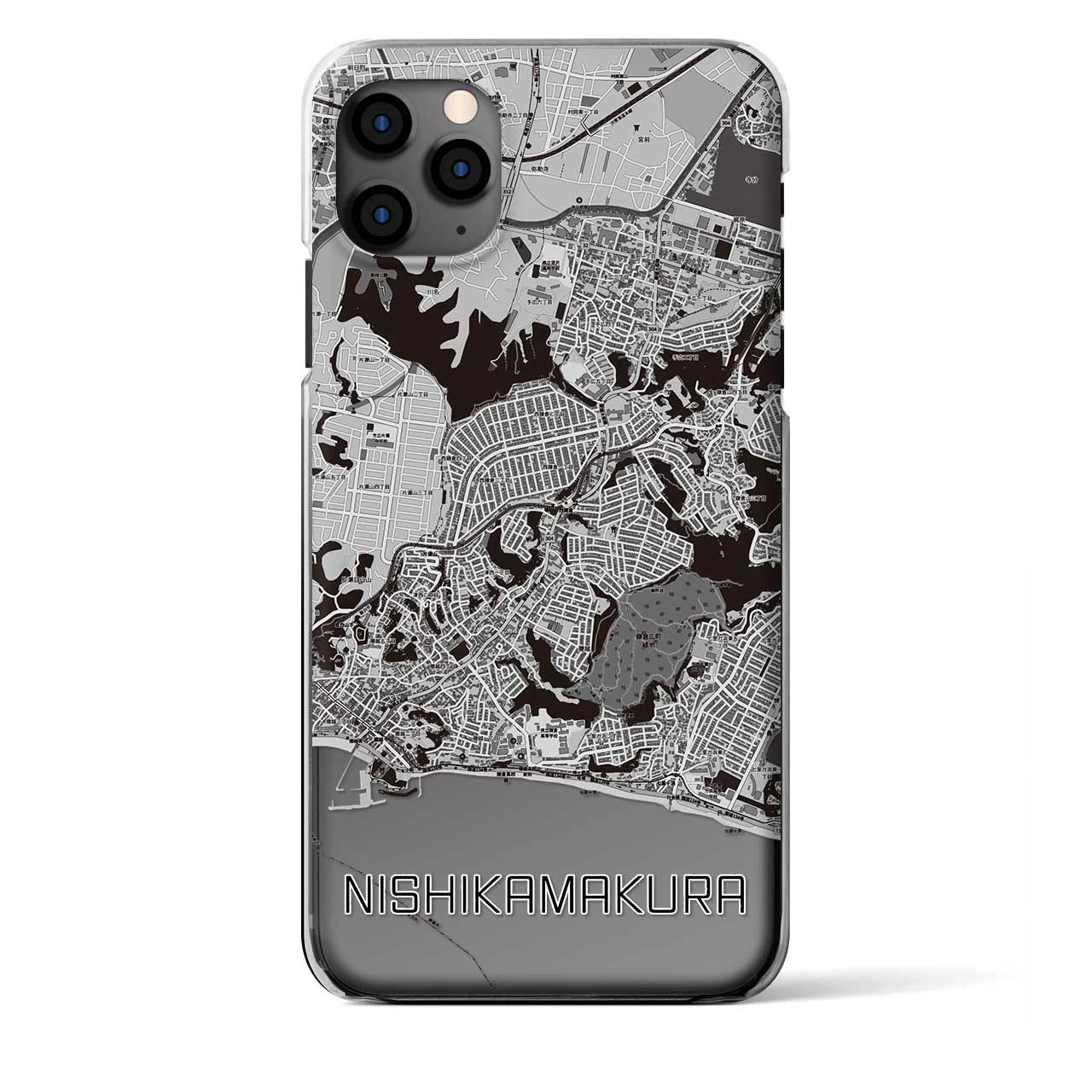 【西鎌倉(神奈川県)】地図柄iPhoneケース(クリアタイプ)