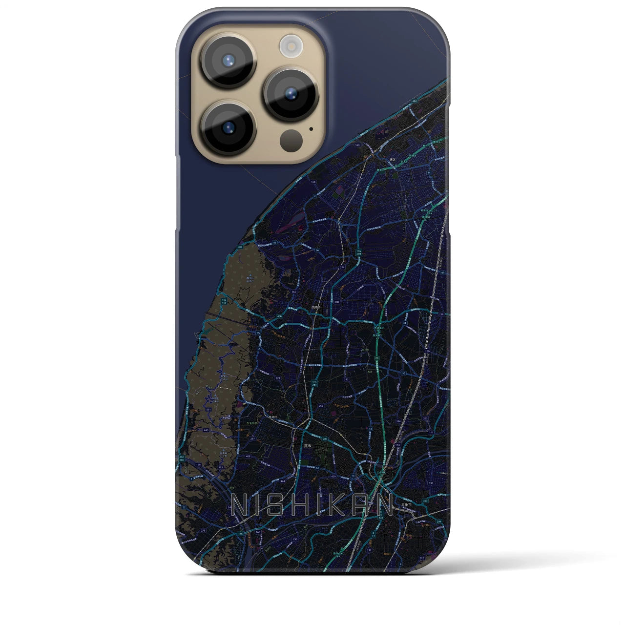 【西蒲(新潟県)】地図柄iPhoneケース(バックカバータイプ)