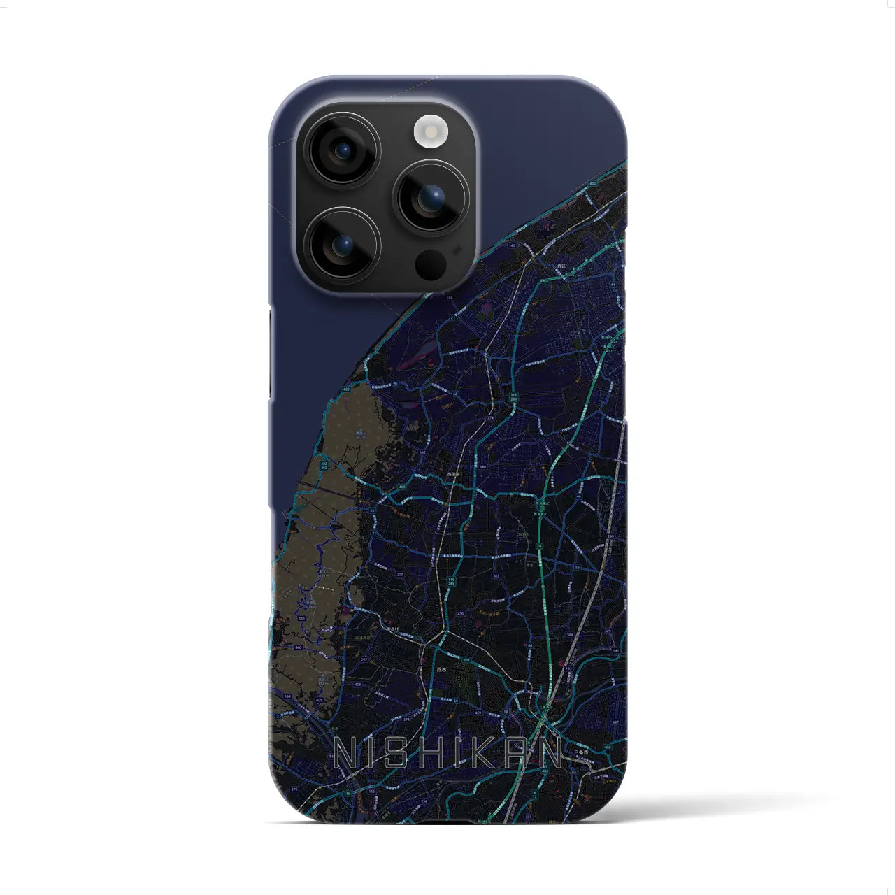 【西蒲(新潟県)】地図柄iPhoneケース(バックカバータイプ)