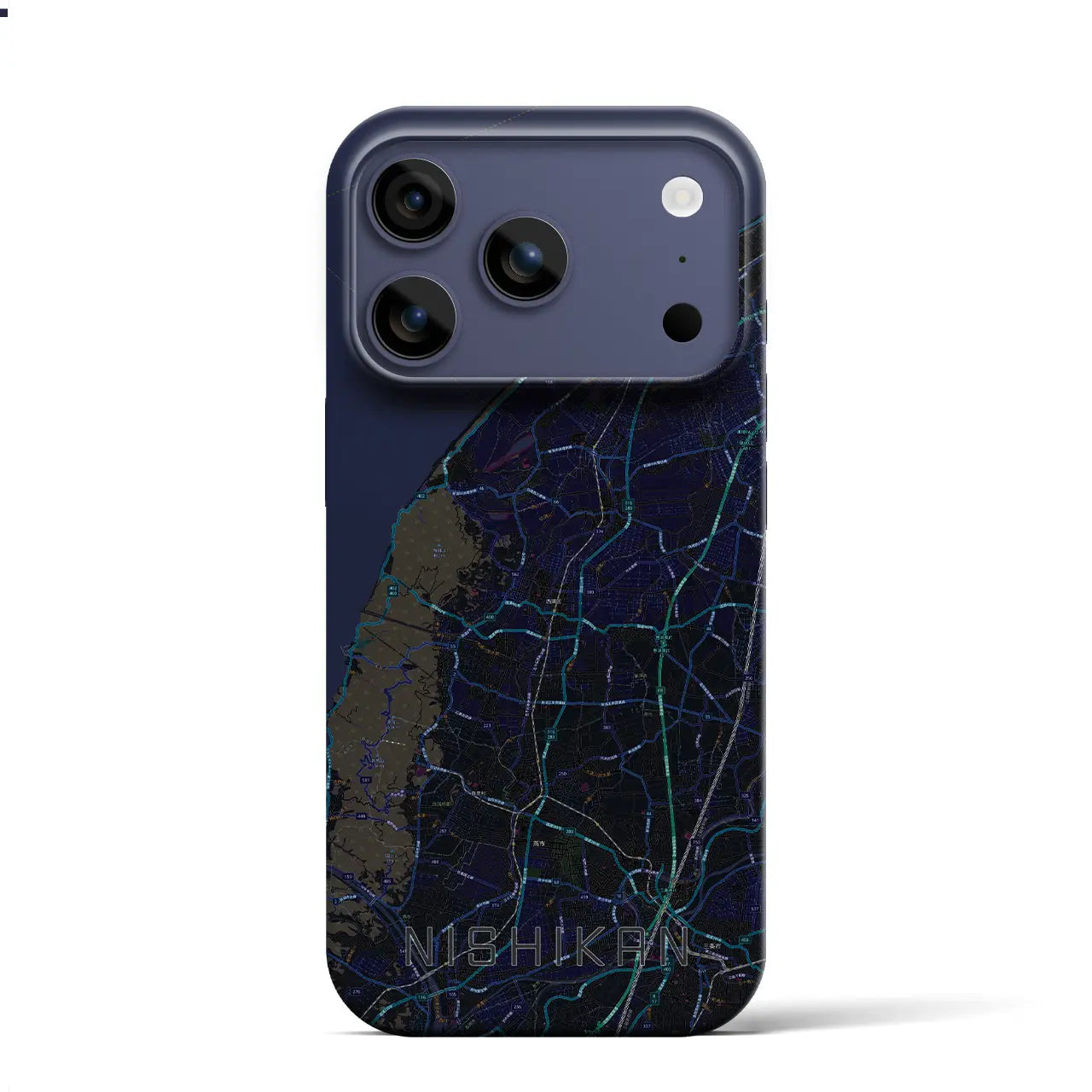 【西蒲(新潟県)】地図柄iPhoneケース(バックカバータイプ)