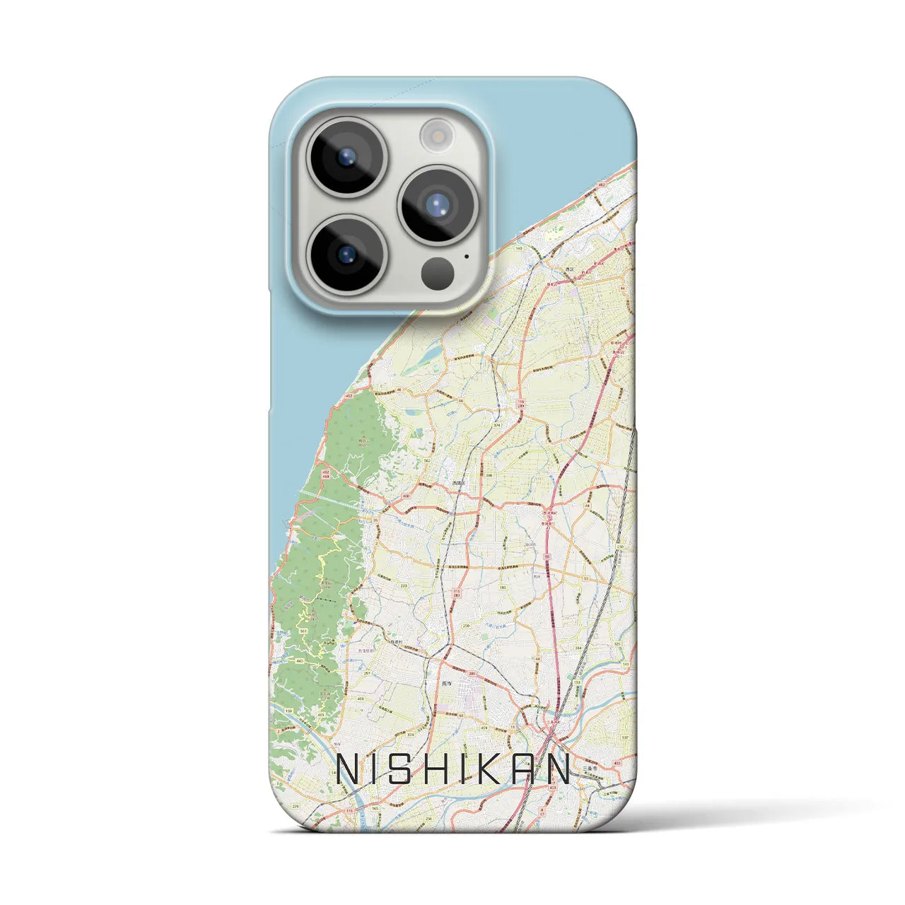 【西蒲(新潟県)】地図柄iPhoneケース(バックカバータイプ)