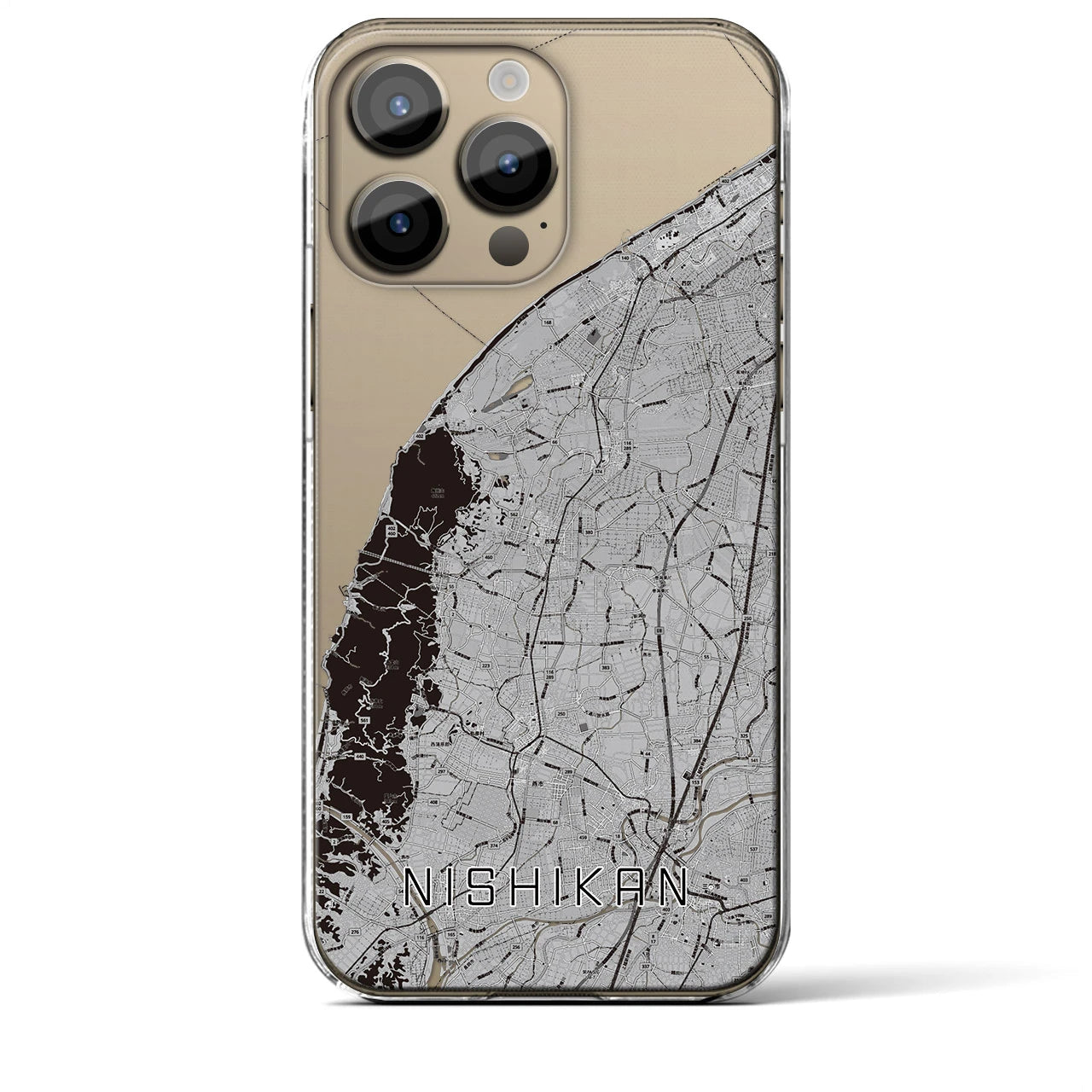 【西蒲(新潟県)】地図柄iPhoneケース(クリアタイプ)