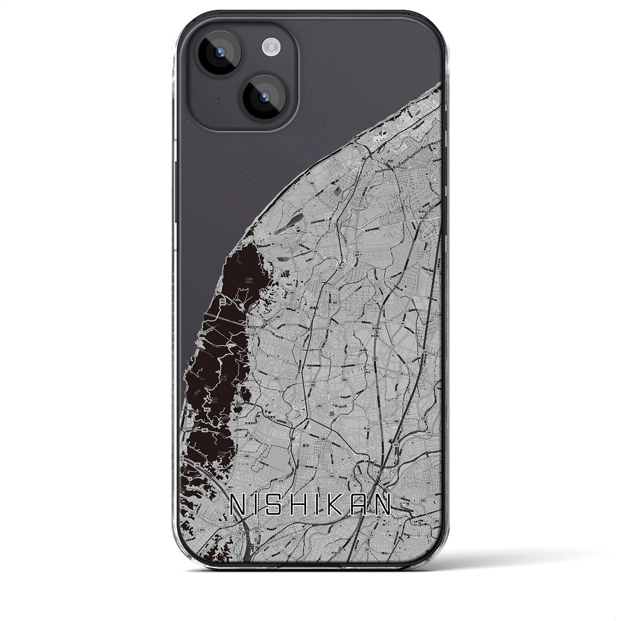 【西蒲(新潟県)】地図柄iPhoneケース(クリアタイプ)