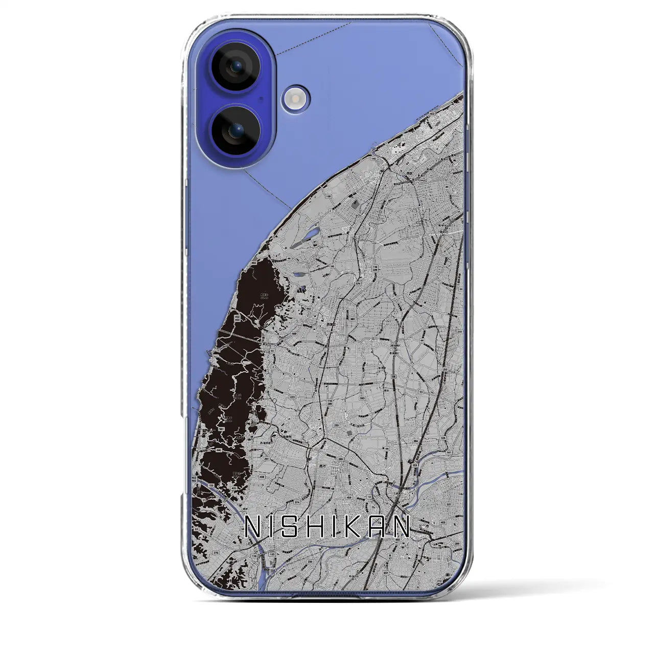 【西蒲(新潟県)】地図柄iPhoneケース(クリアタイプ)