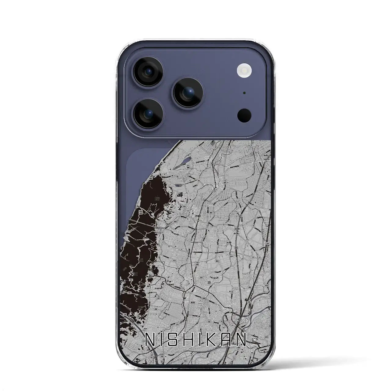 【西蒲(新潟県)】地図柄iPhoneケース(クリアタイプ)