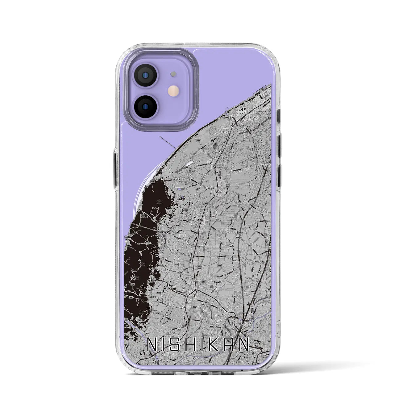 【西蒲(新潟県)】地図柄iPhoneケース(MagSafeタイプ)
