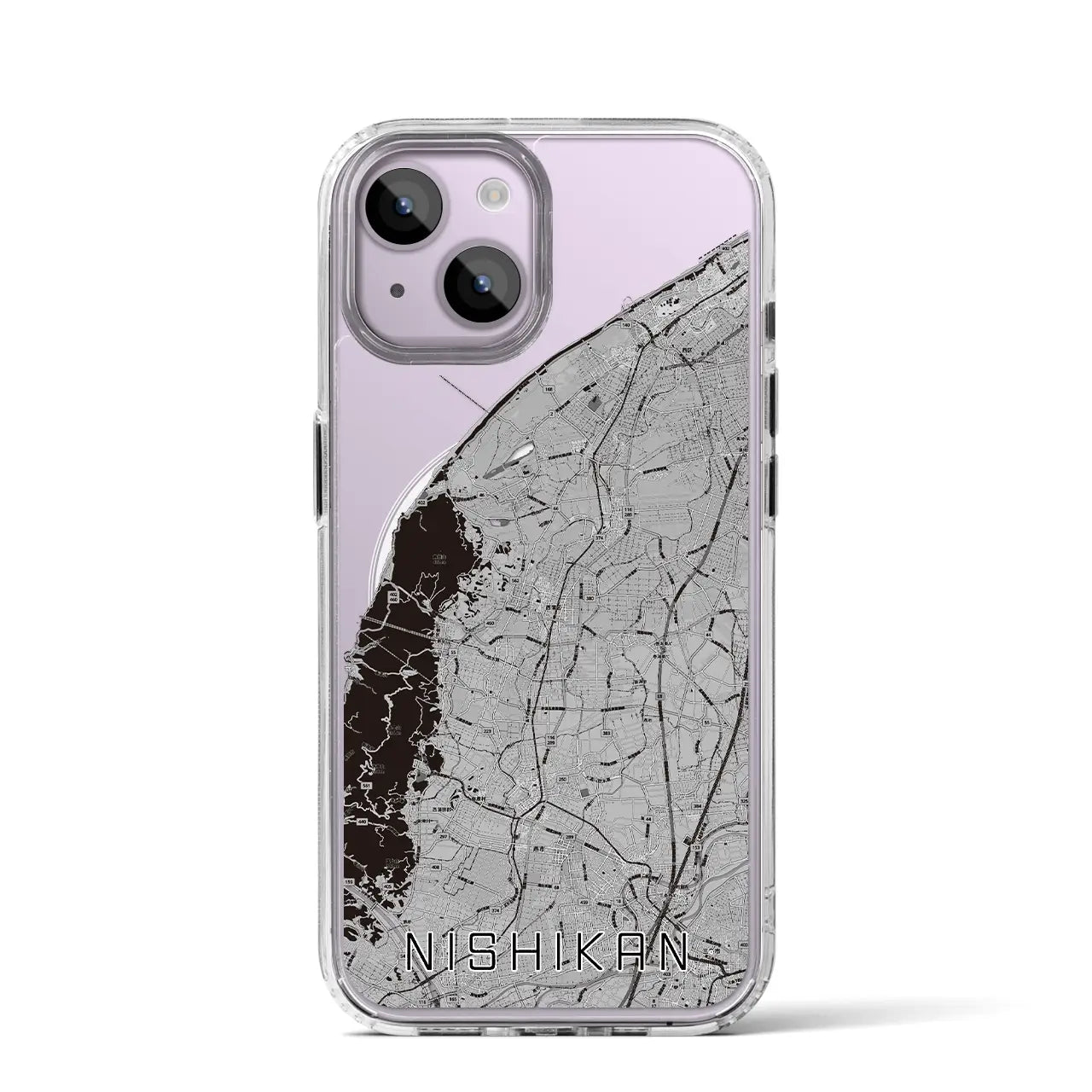 【西蒲(新潟県)】地図柄iPhoneケース(MagSafeタイプ)