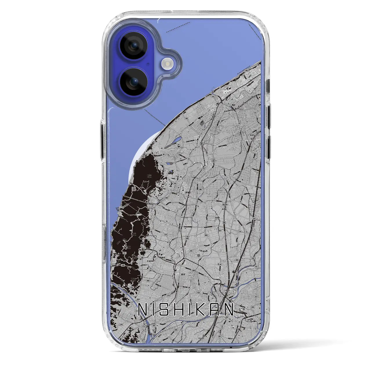 【西蒲(新潟県)】地図柄iPhoneケース(MagSafeタイプ)