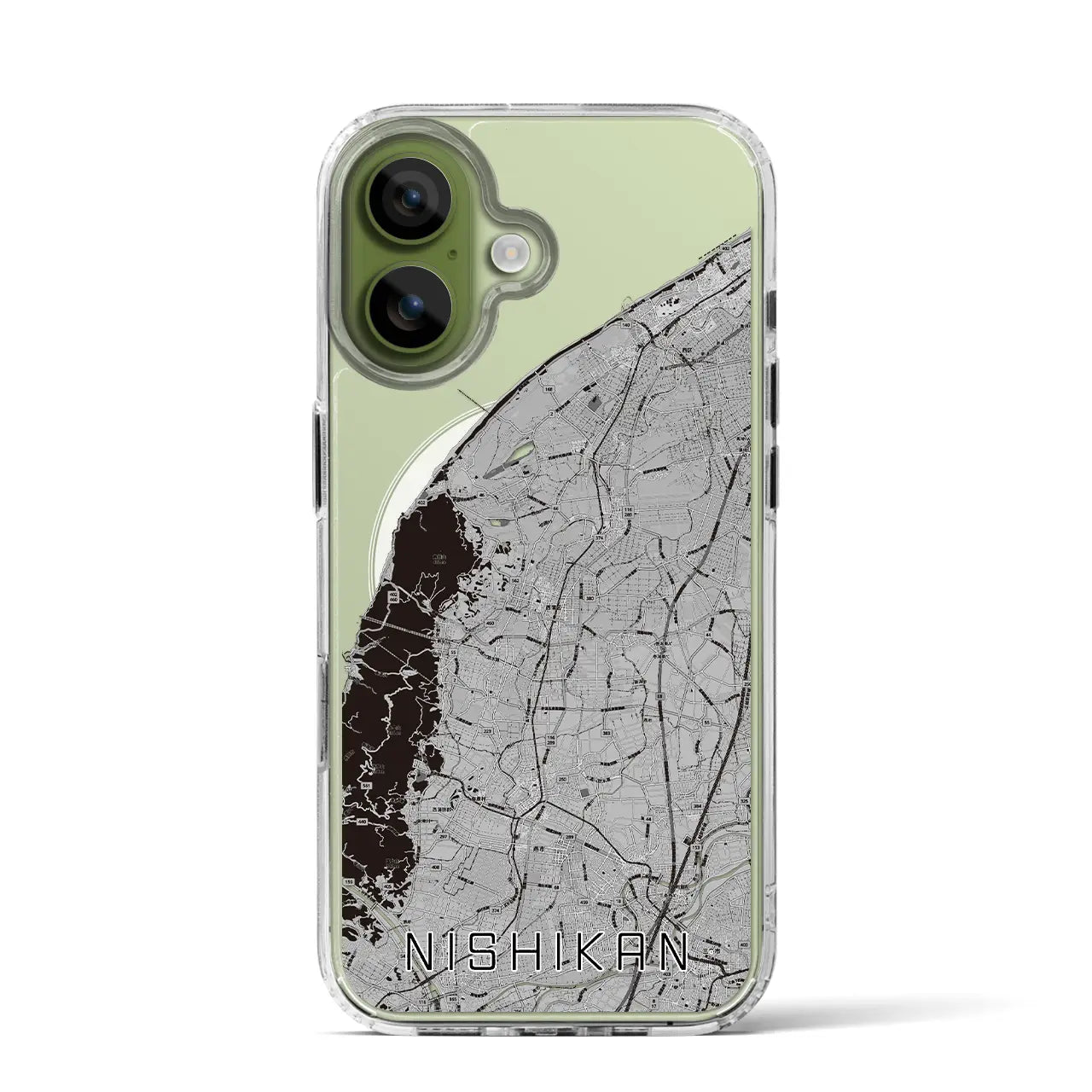 【西蒲(新潟県)】地図柄iPhoneケース(MagSafeタイプ)