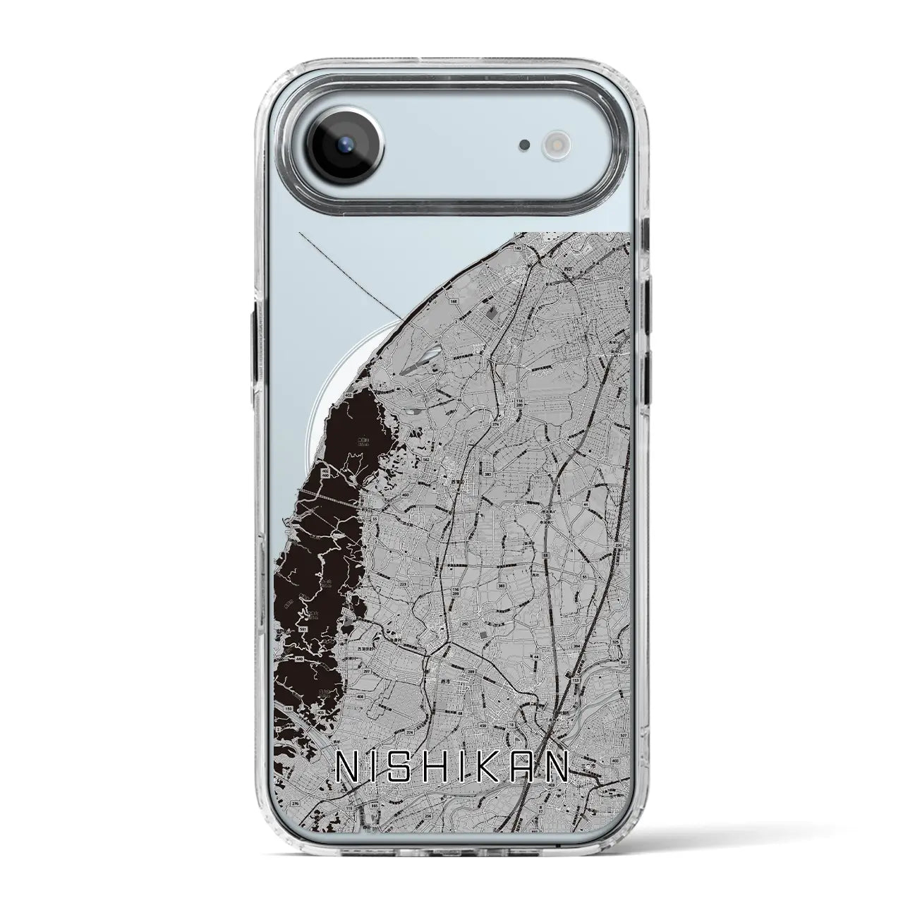 【西蒲(新潟県)】地図柄iPhoneケース(MagSafeタイプ)