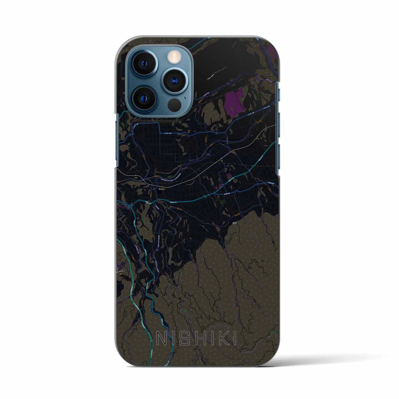 【錦(熊本県)】地図柄iPhoneケース(バックカバータイプ)