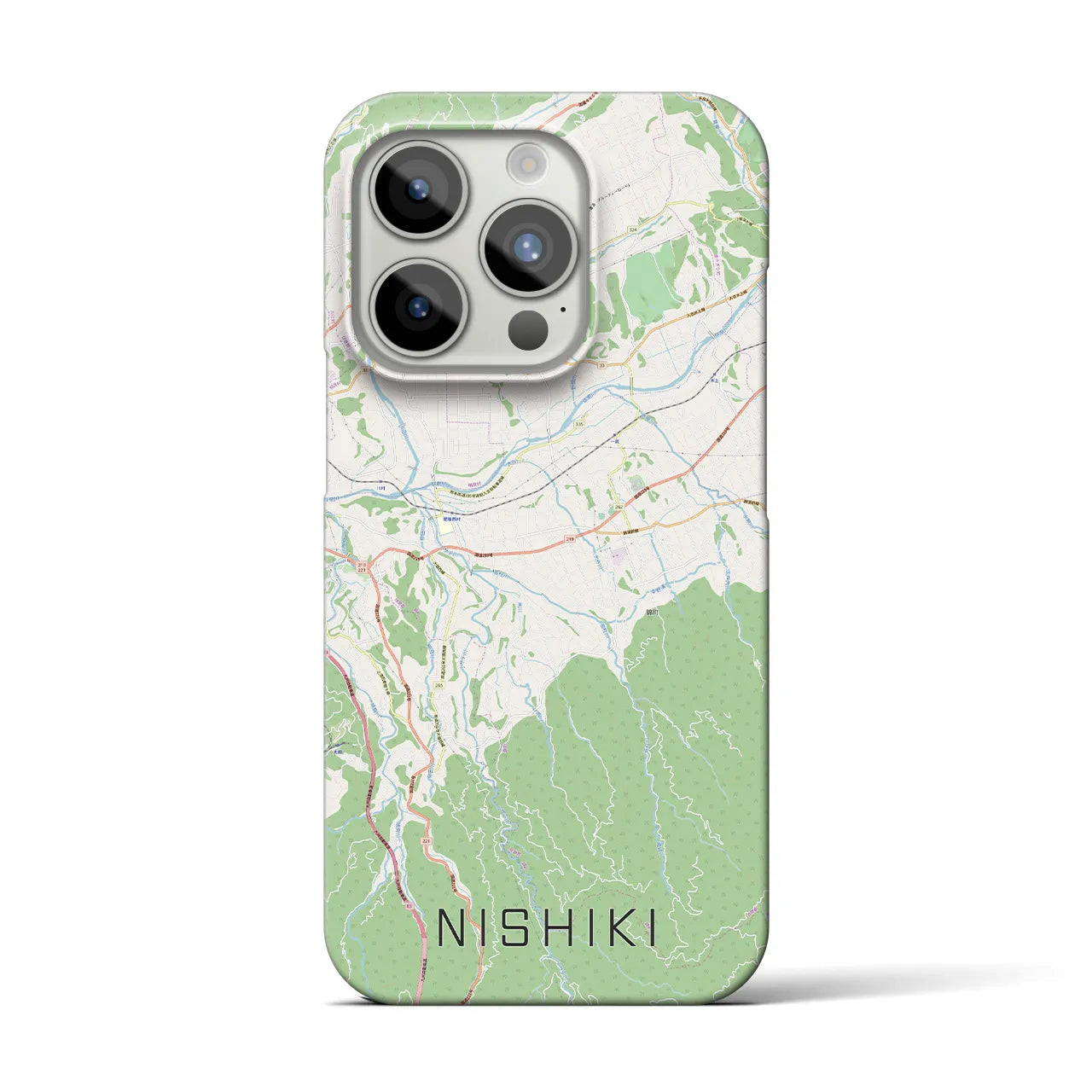 【錦(熊本県)】地図柄iPhoneケース(バックカバータイプ)