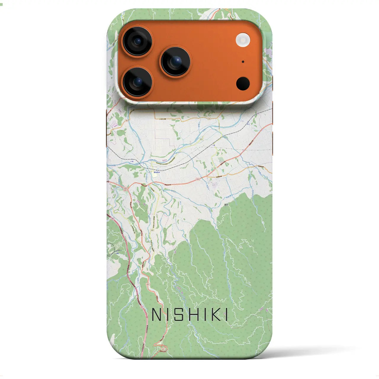 【錦(熊本県)】地図柄iPhoneケース(バックカバータイプ)