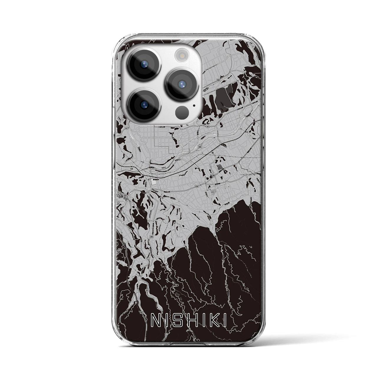 【錦(熊本県)】地図柄iPhoneケース(クリアタイプ)