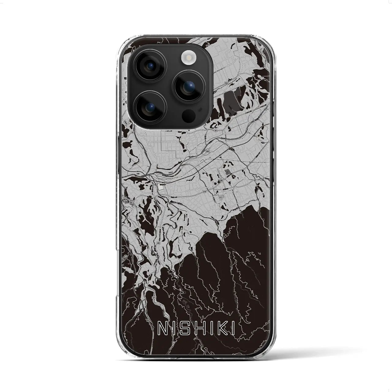 【錦(熊本県)】地図柄iPhoneケース(クリアタイプ)