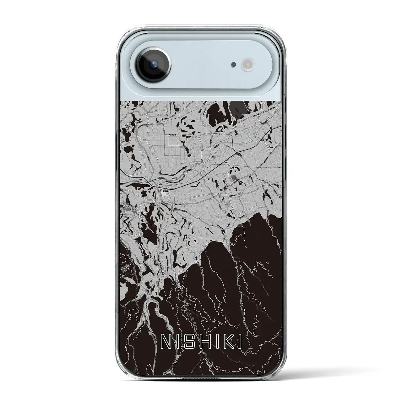 【錦(熊本県)】地図柄iPhoneケース(クリアタイプ)