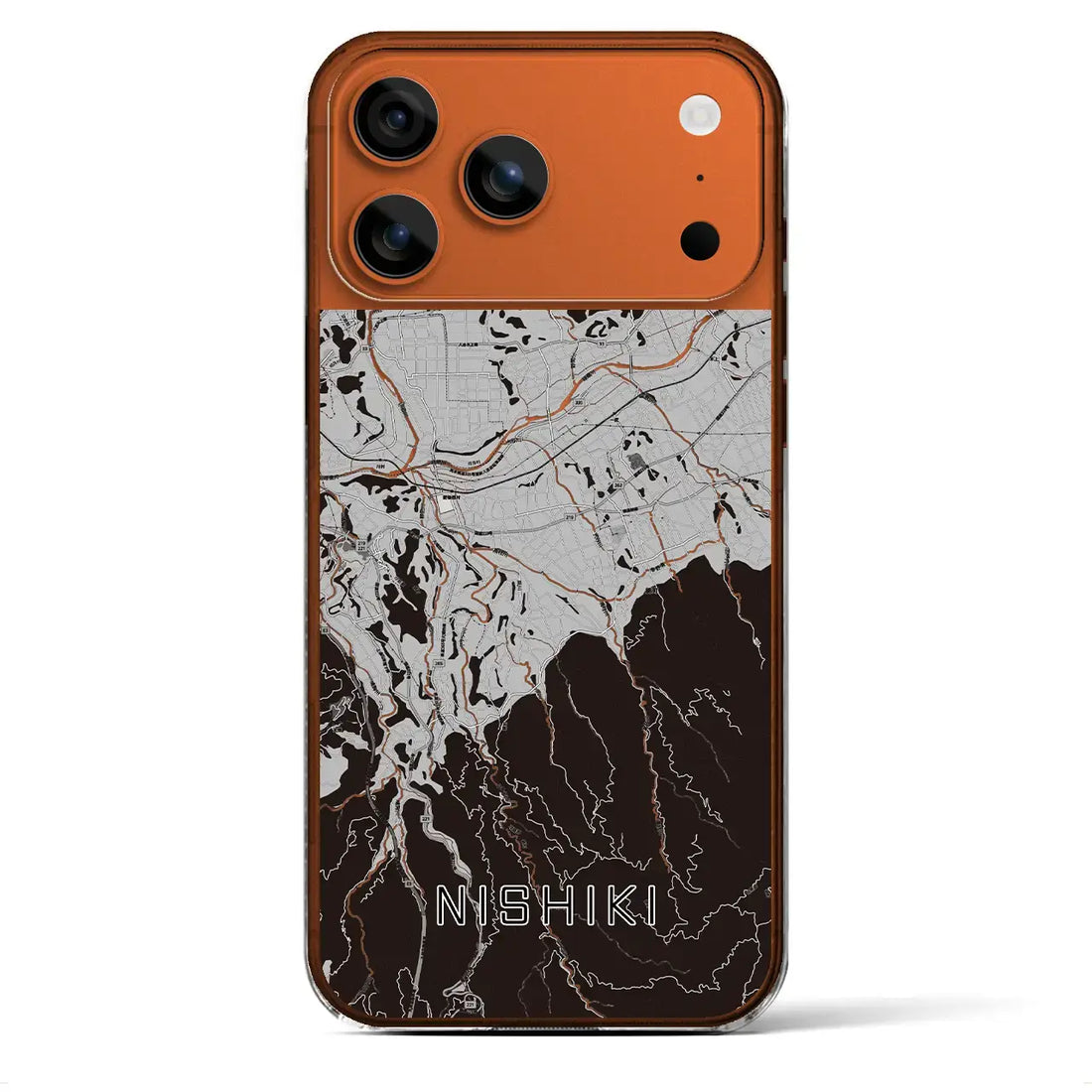 【錦(熊本県)】地図柄iPhoneケース(クリアタイプ)