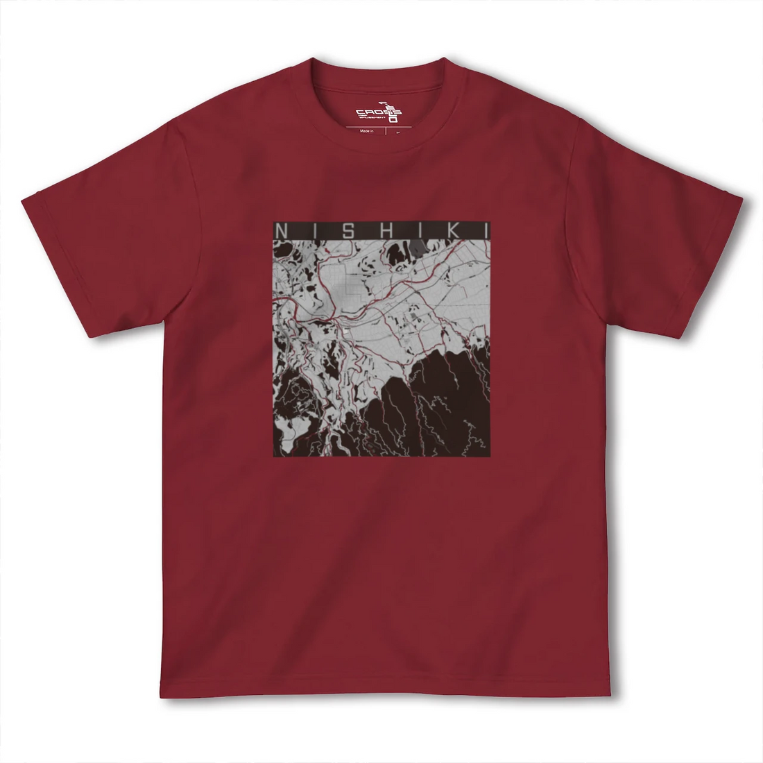 【錦(熊本県)】地図柄ヘビーウェイトTシャツ