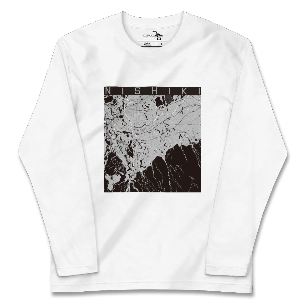 【錦(熊本県)】地図柄ロングスリーブTシャツ