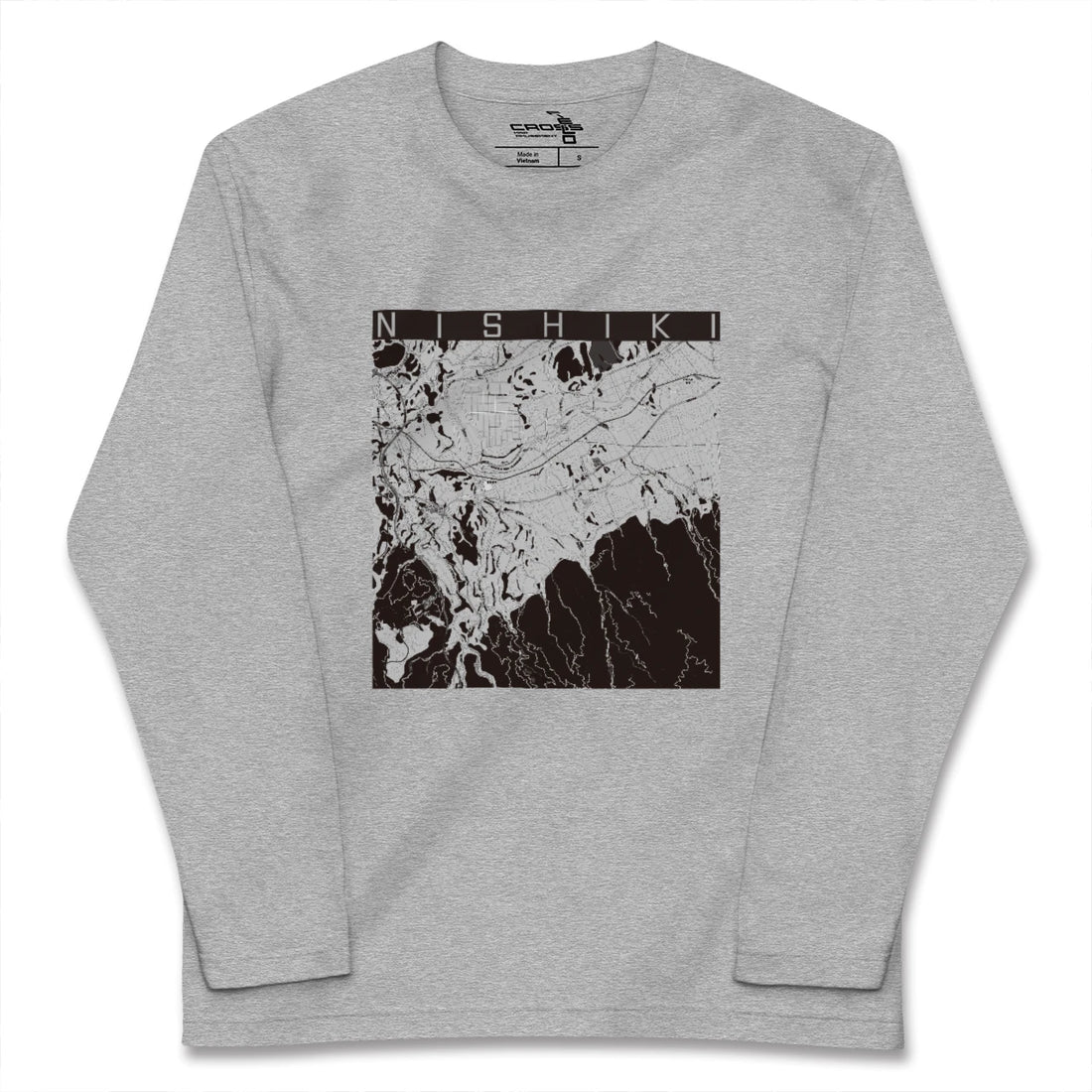 【錦(熊本県)】地図柄ロングスリーブTシャツ