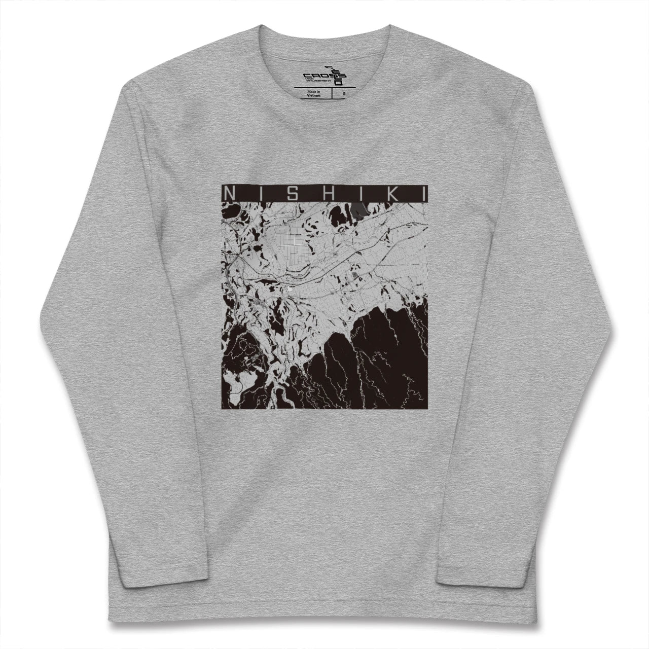 【錦(熊本県)】地図柄ロングスリーブTシャツ