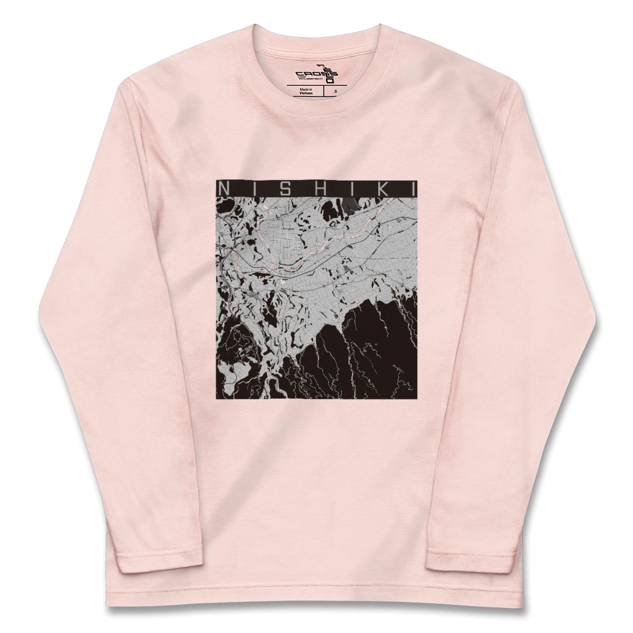 【錦(熊本県)】地図柄ロングスリーブTシャツ