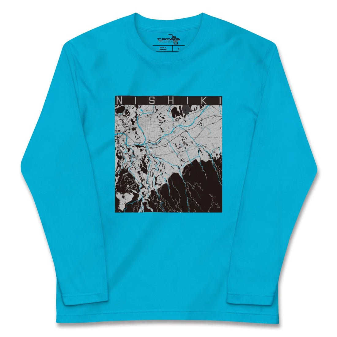 【錦(熊本県)】地図柄ロングスリーブTシャツ