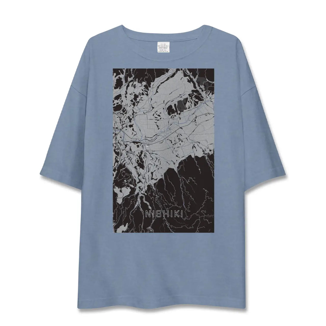 【錦(熊本県)】地図柄ビッグシルエットTシャツ