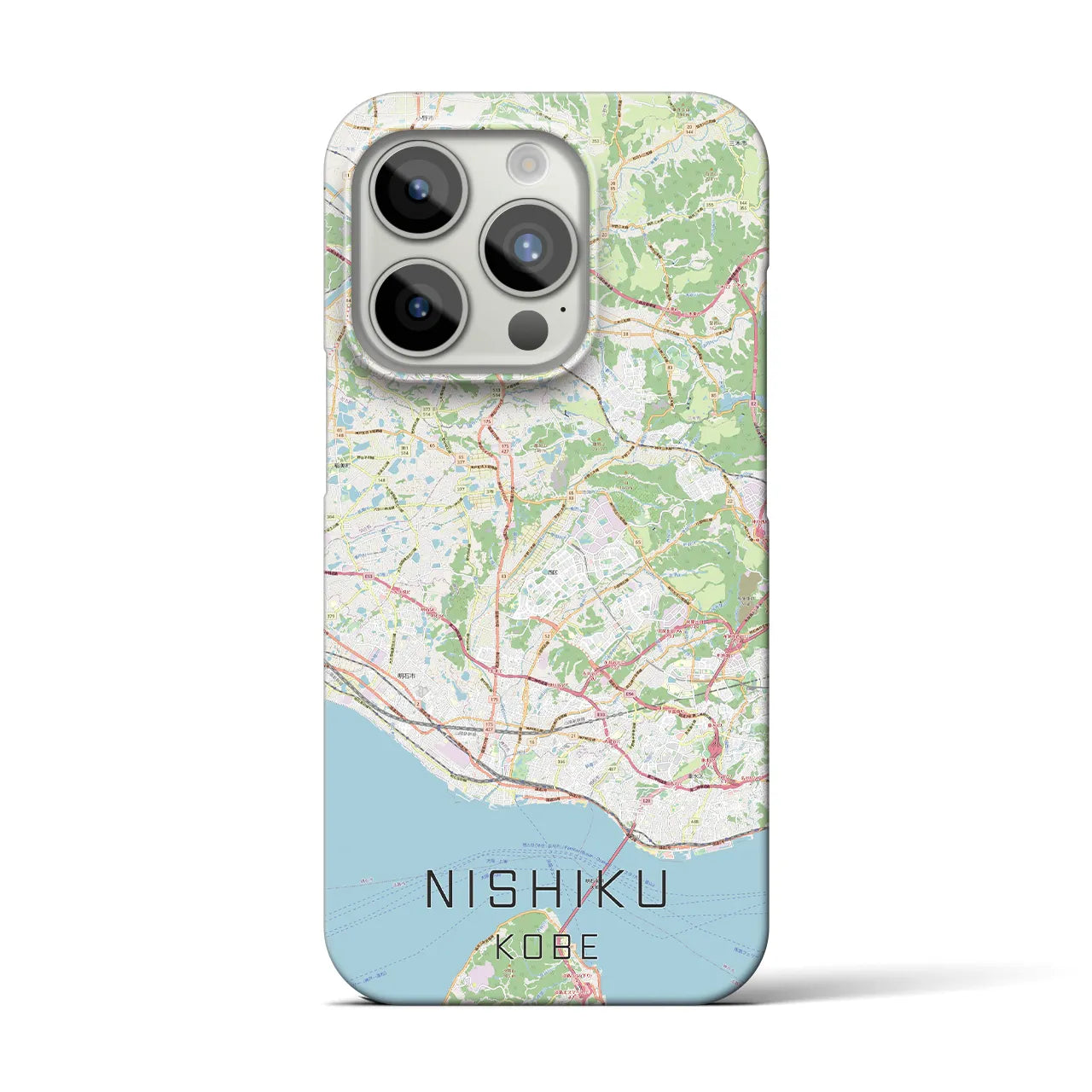 【西区(神戸市)】地図柄iPhoneケース(バックカバータイプ)