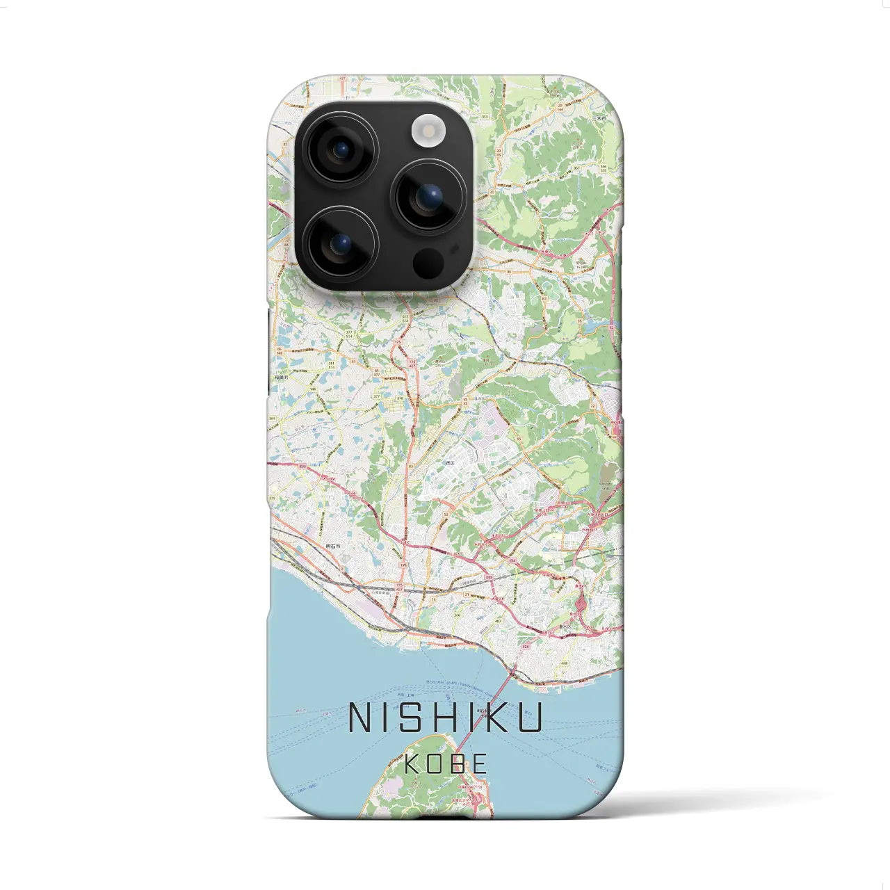 【西区(神戸市)】地図柄iPhoneケース(バックカバータイプ)