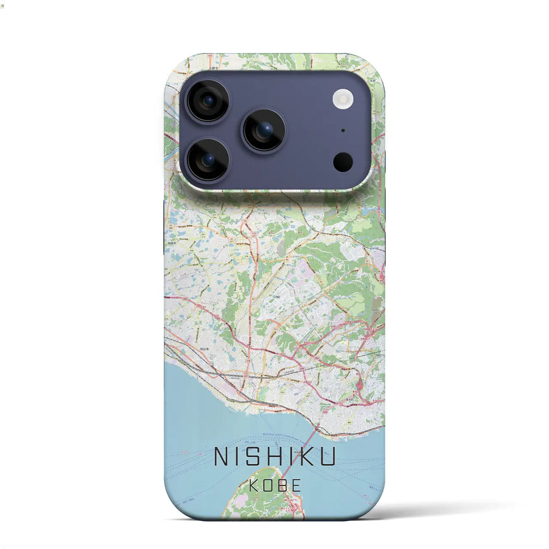 【西区(神戸市)】地図柄iPhoneケース(バックカバータイプ)ナチュラル・iPhone 17 Pro Max 用