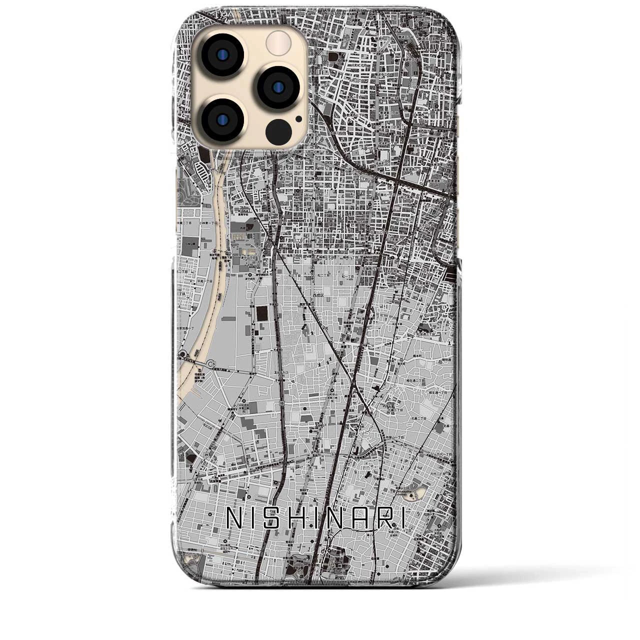 【西成(大阪府)】地図柄iPhoneケース(クリアタイプ)