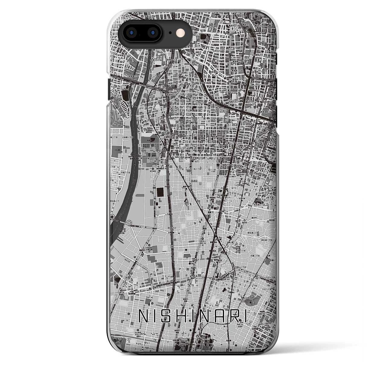 【西成(大阪府)】地図柄iPhoneケース(クリアタイプ)