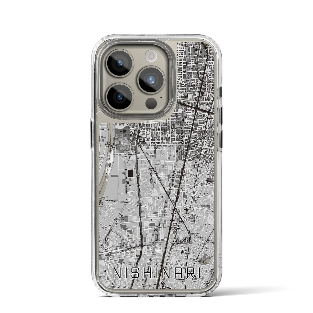 【西成(大阪府)】地図柄iPhoneケース(MagSafeタイプ)