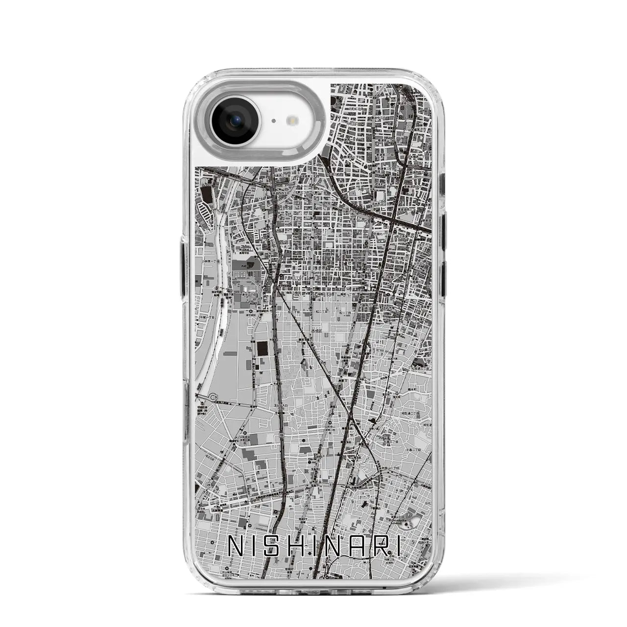【西成(大阪府)】地図柄iPhoneケース(MagSafeタイプ)
