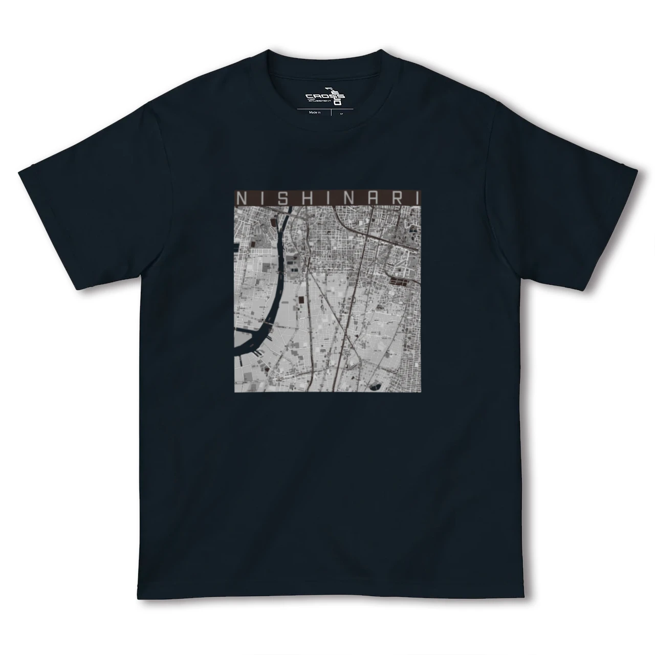 【西成(大阪府)】地図柄ヘビーウェイトTシャツ