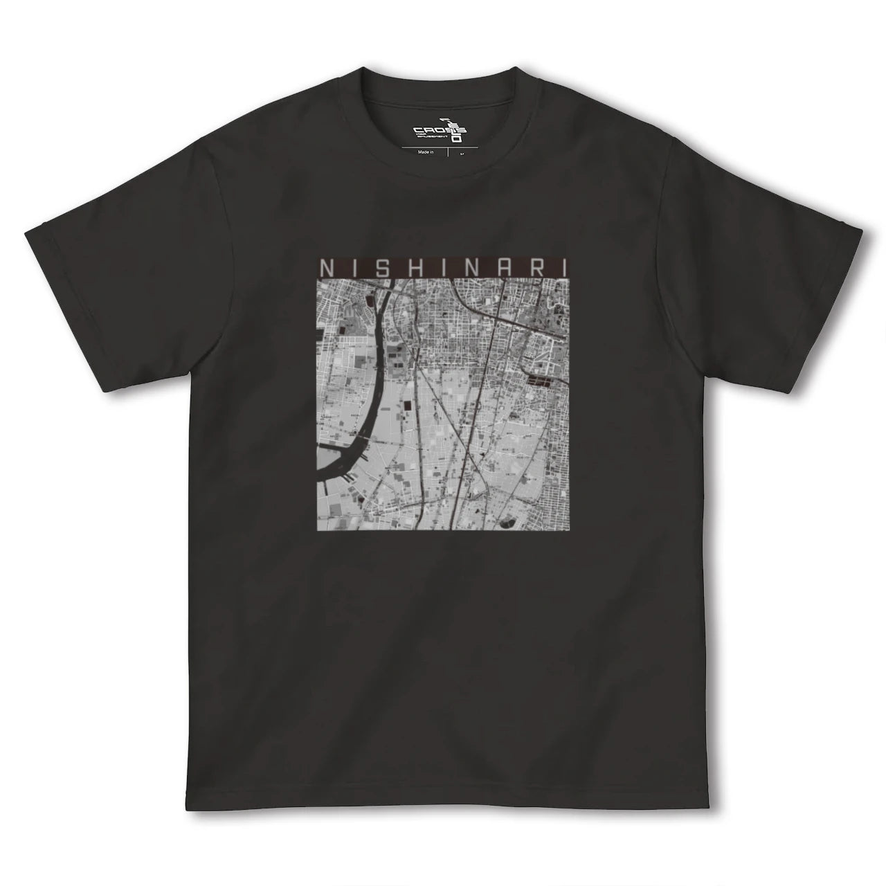 【西成(大阪府)】地図柄ヘビーウェイトTシャツ