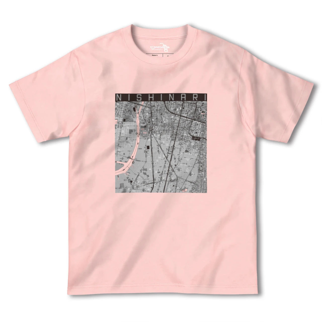 【西成(大阪府)】地図柄ヘビーウェイトTシャツ